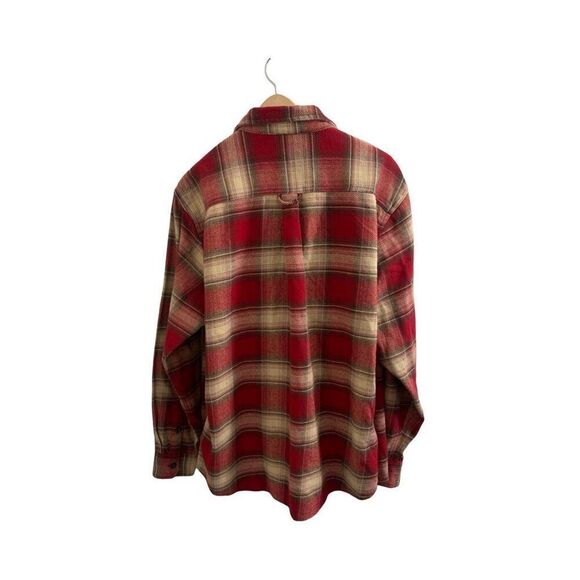 Orvis Men’s Red Plaid Heavyweight Flannel Shirt Jacket Classic Fit Large, NWT - Picture 2 of 9